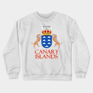 Canary Islands - Coat of Arms Design Crewneck Sweatshirt